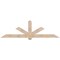 Ekena Millwork Kennewick Smooth Timber Gable Bracket, Douglas Fir, 96"W x 28"H x 3 1/2"D x 5 1/2"F, 7/12 Pitch GBW096X28X0406KEN00SDF - alternate 1